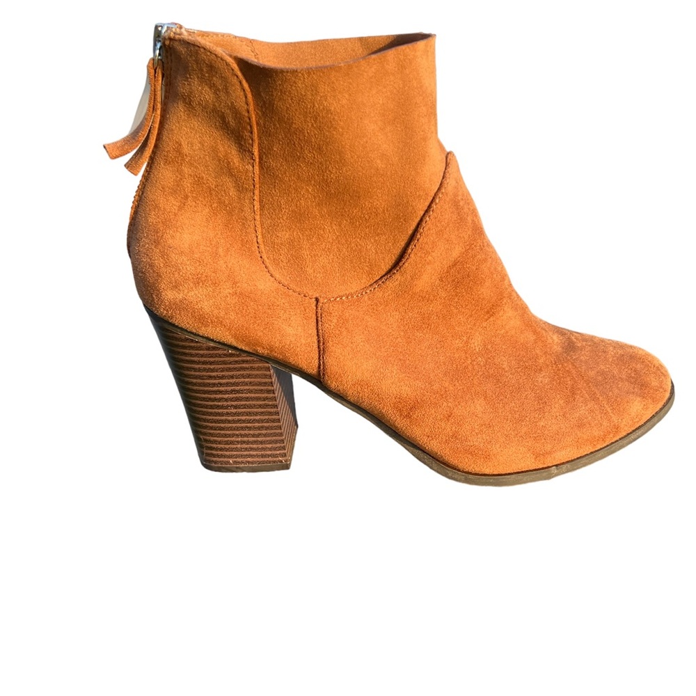 Women’s Brash “Ronnie” Brown Faux Suede Ankle Boots Size 9 1/2